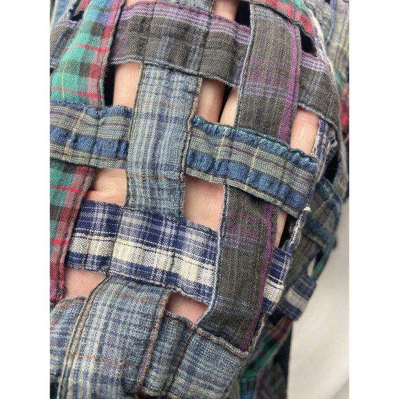 Halsey Collection Women’s Shirt Multicolored Size 3X Button Down Weave Patterned - Picture 5 of 10